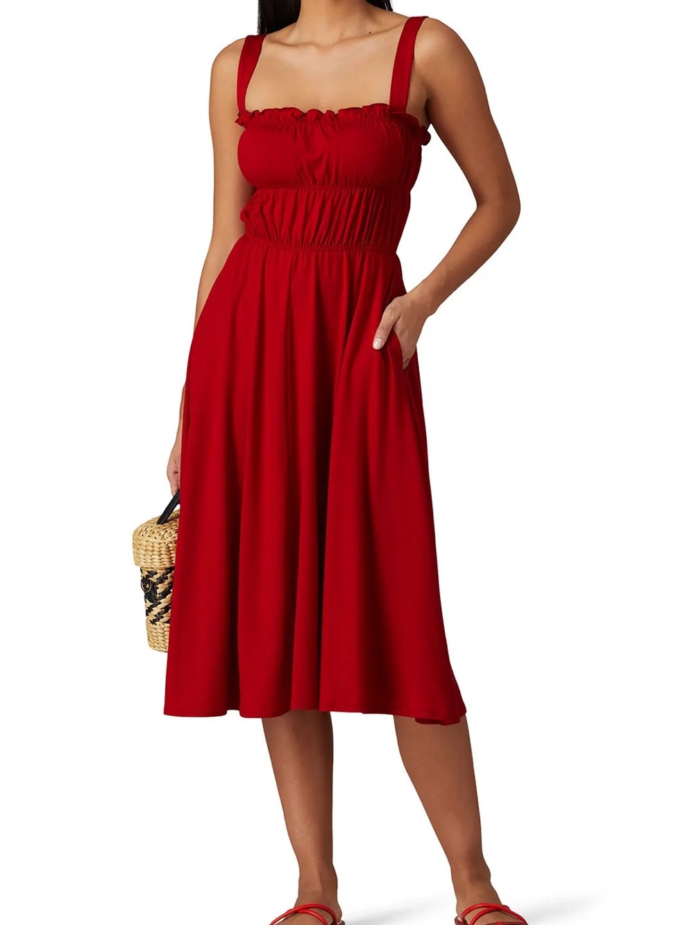 Reformation Cherry Miranda Dress Size XL